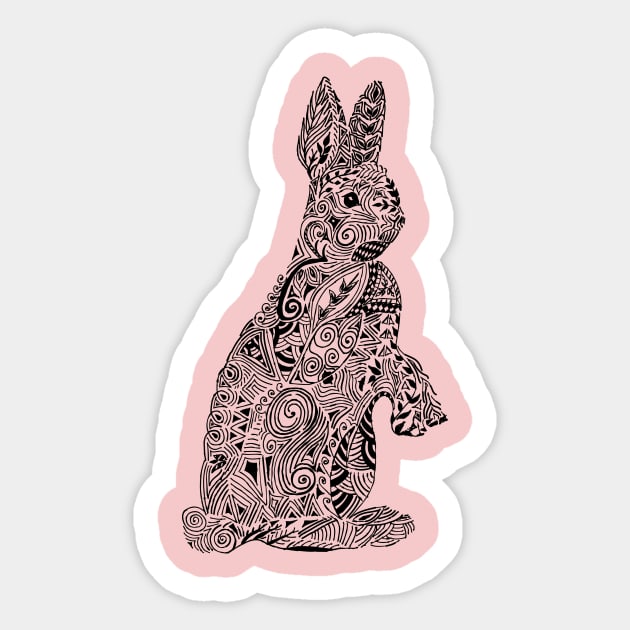 Rabbit Sticker by kanikamathurdesign